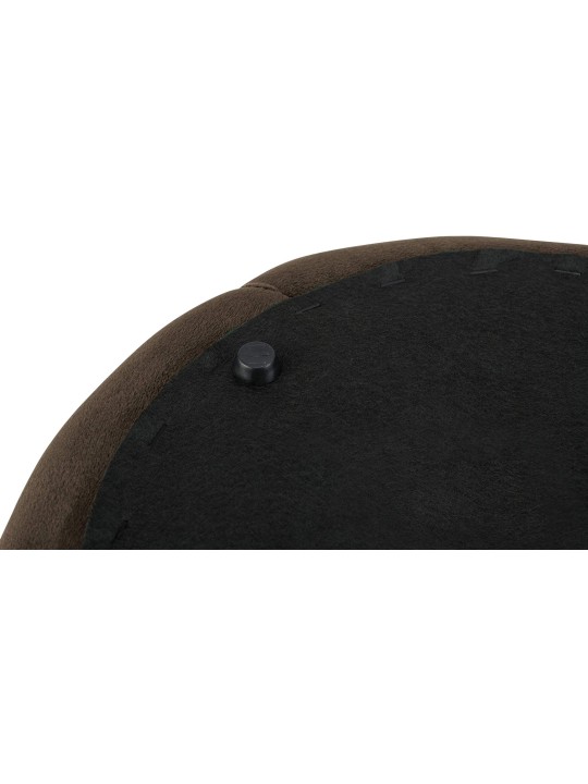 Taburet Drancy Velvet M, maro închis