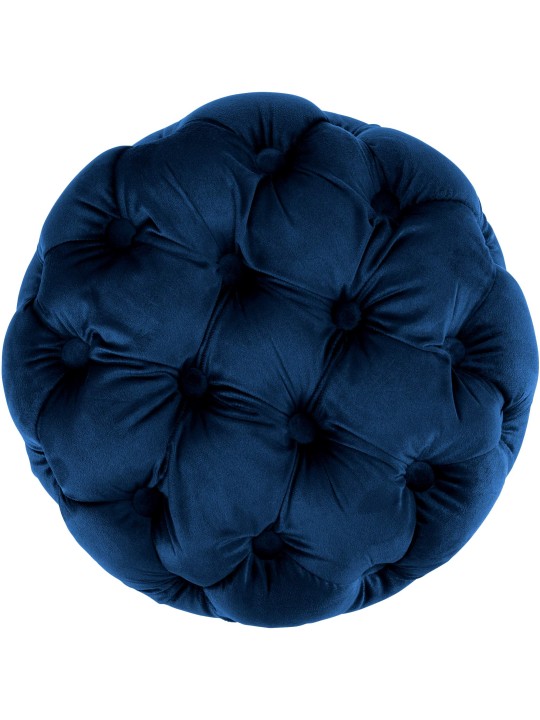 Taburet Drancy Velvet M, albastru