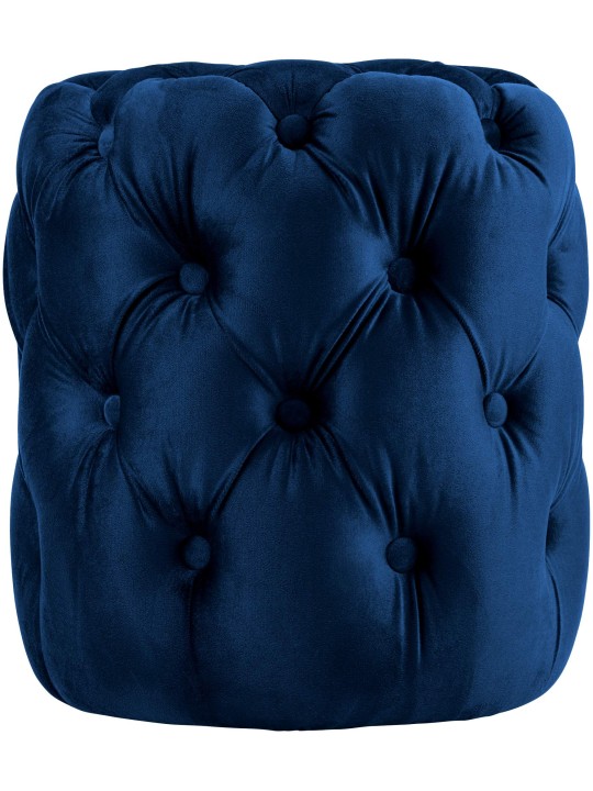 Taburet Drancy Velvet M, albastru