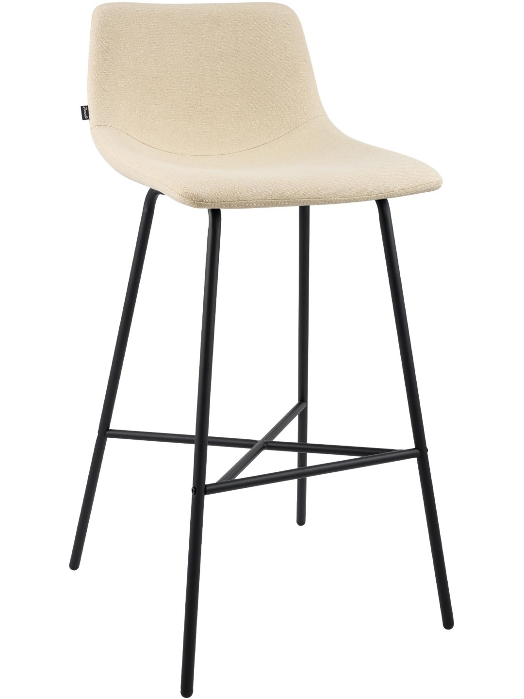 Scaun de bar Altona stofa, crem