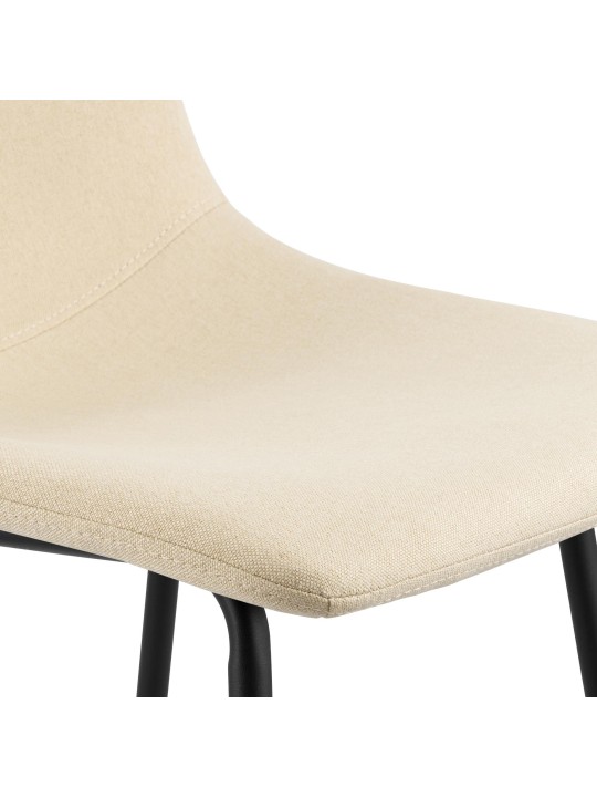 Scaun de bar Altona stofa, crem