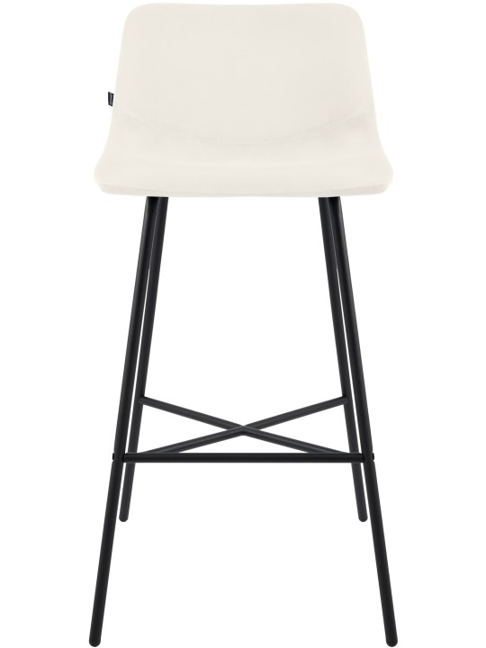 Scaun de bar Altona catifea, crem