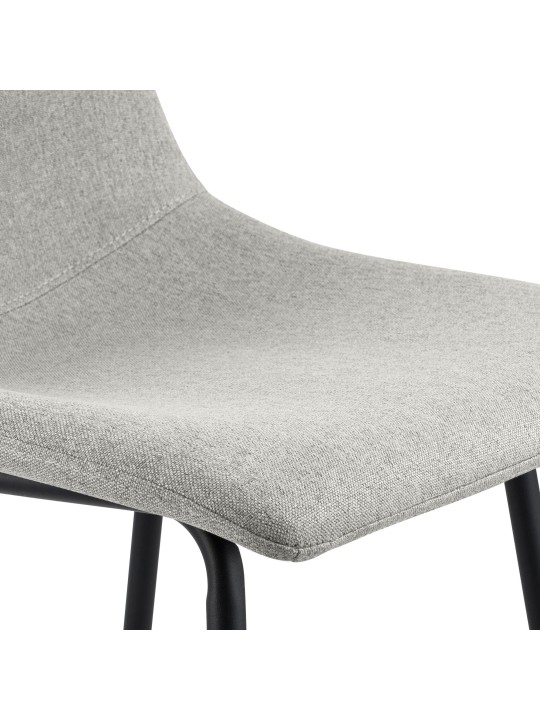 Scaun de bar Altona stofa, gri