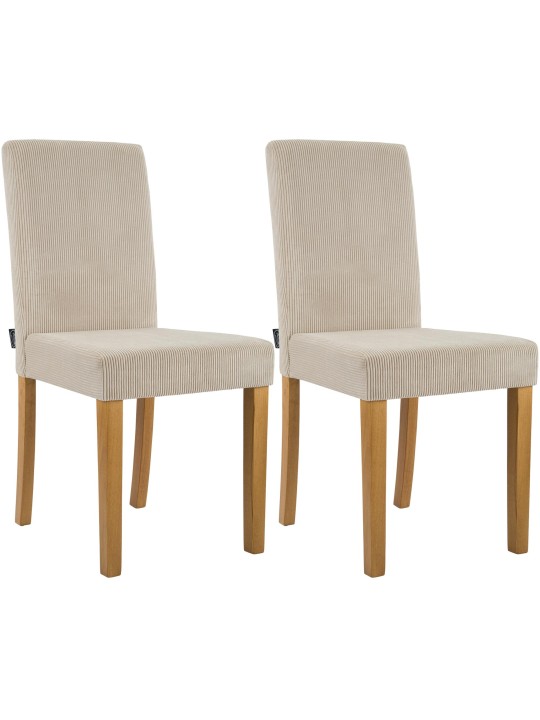 Set 2 scaune de sufragerie Ina Cord lumina antica, maro deschis Set 2 scaune de sufragerie Ina Cord lumina antica, maro deschis