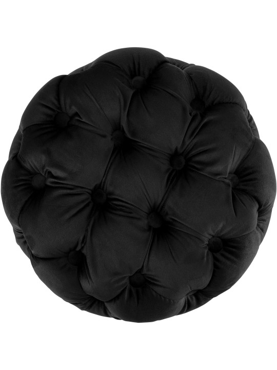 Taburet Drancy Velvet M, negru