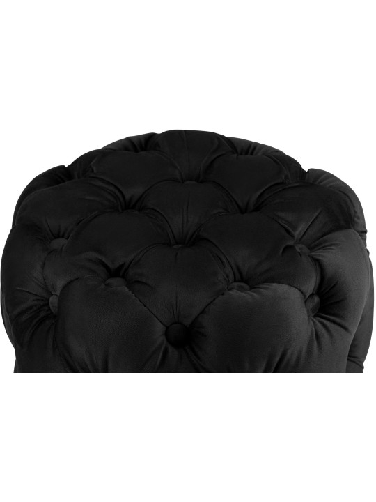 Taburet Drancy Velvet M, negru