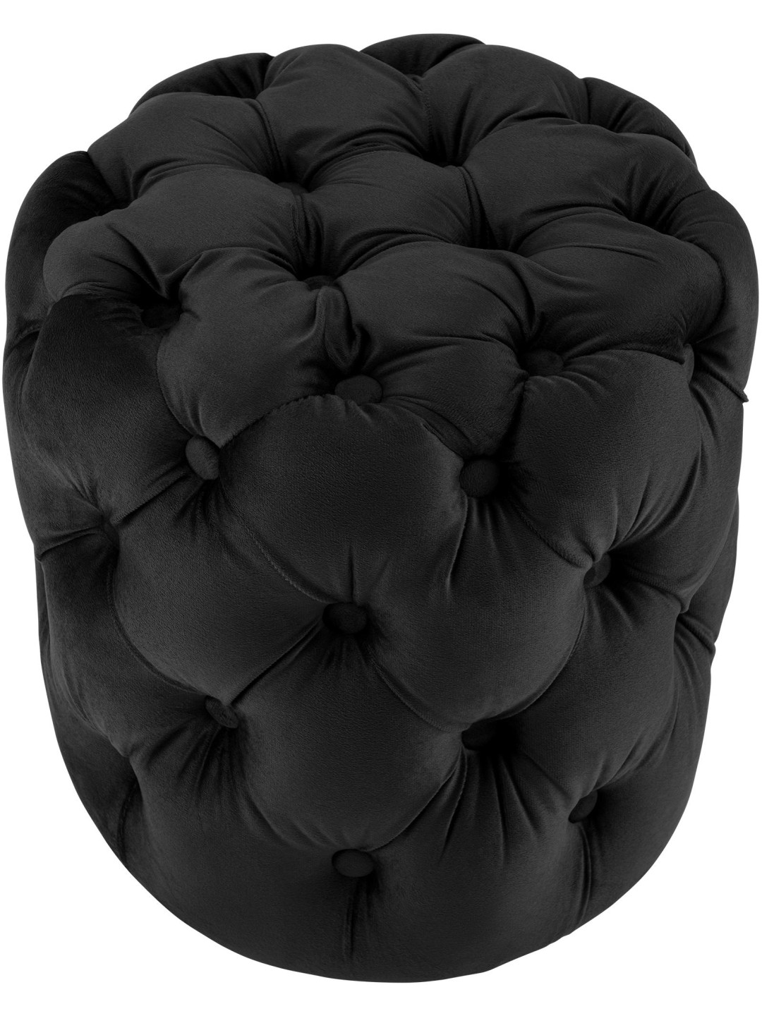 Taburet Drancy Velvet M, negru