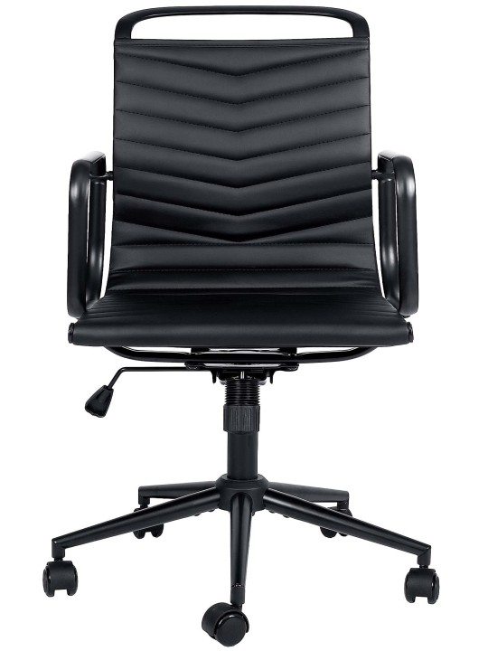 Scaun de birou Bakers imitatie piele, negru