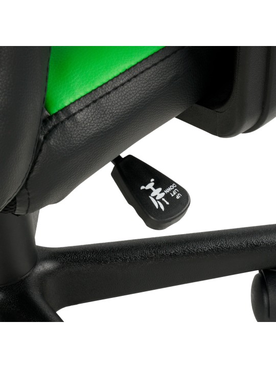 Scaun de birou pentru copii Fun, negru/verde