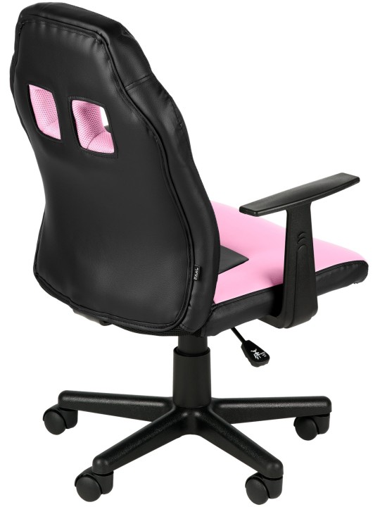 Scaun de birou pentru copii Fun, negru/roz