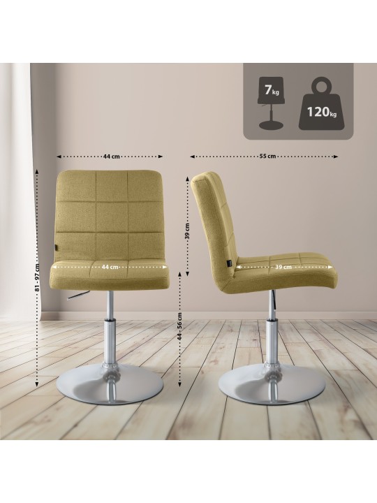 Scaun Ricky stofa, verde Scaun Ricky stofa, verde