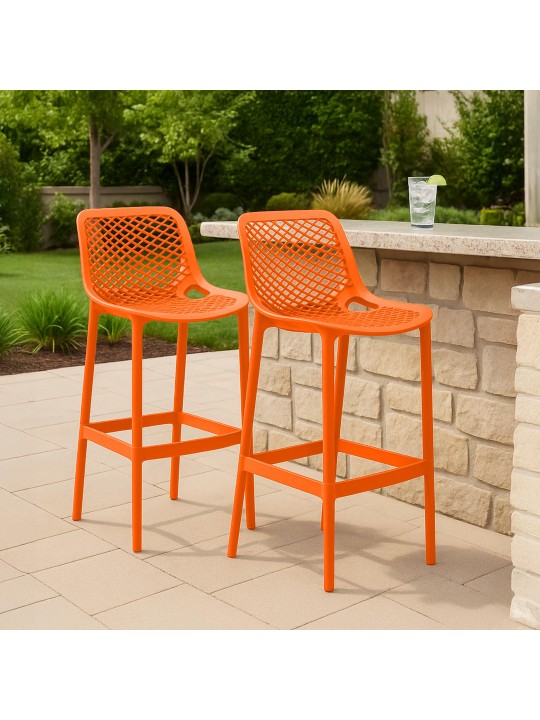 Set 2 scaune de bar Air, portocaliu