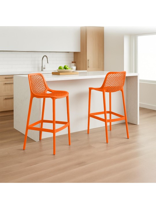 Set 2 scaune de bar Air, portocaliu