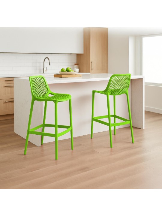 Set 2 scaune de bar Air, verde