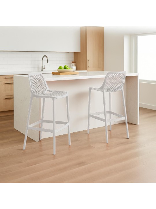 Set 2 scaune de bar Air, alb