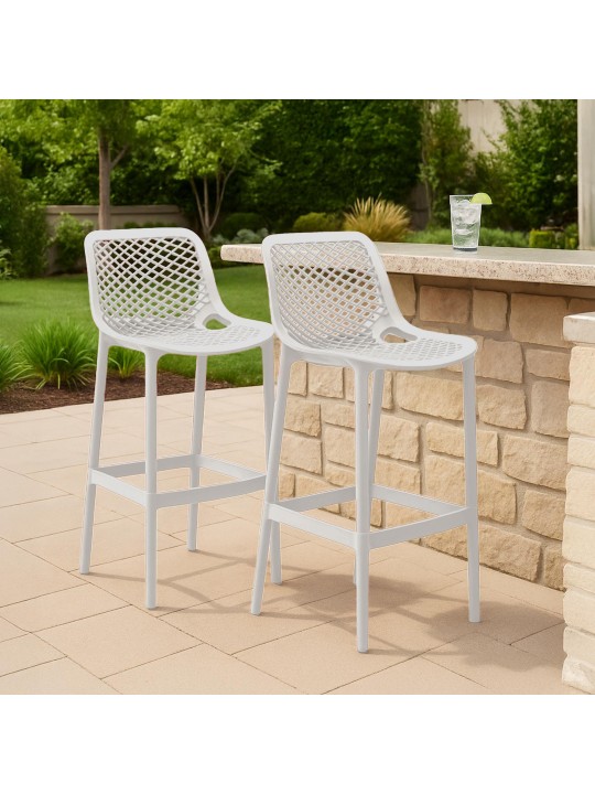 Set 2 scaune de bar Air, alb
