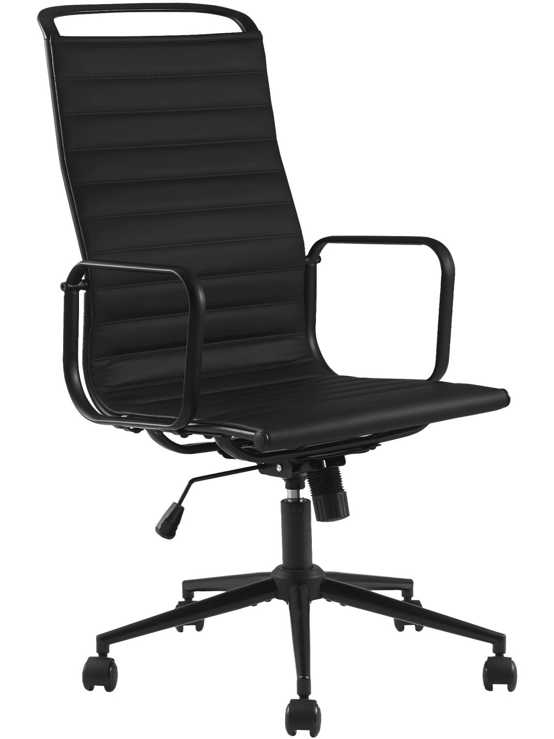 Scaun de birou Nelson imitatie piele, negru