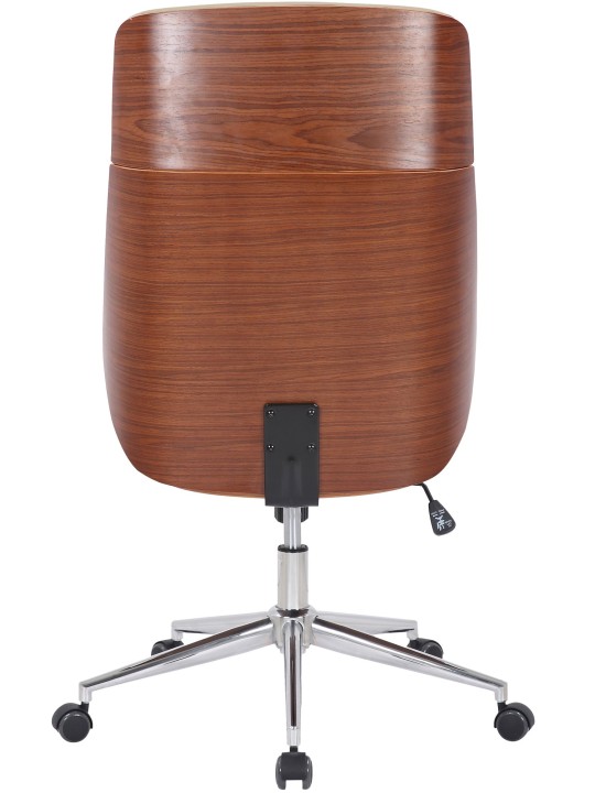 Scaun birou Varel imitatie piele, nuc/crem
