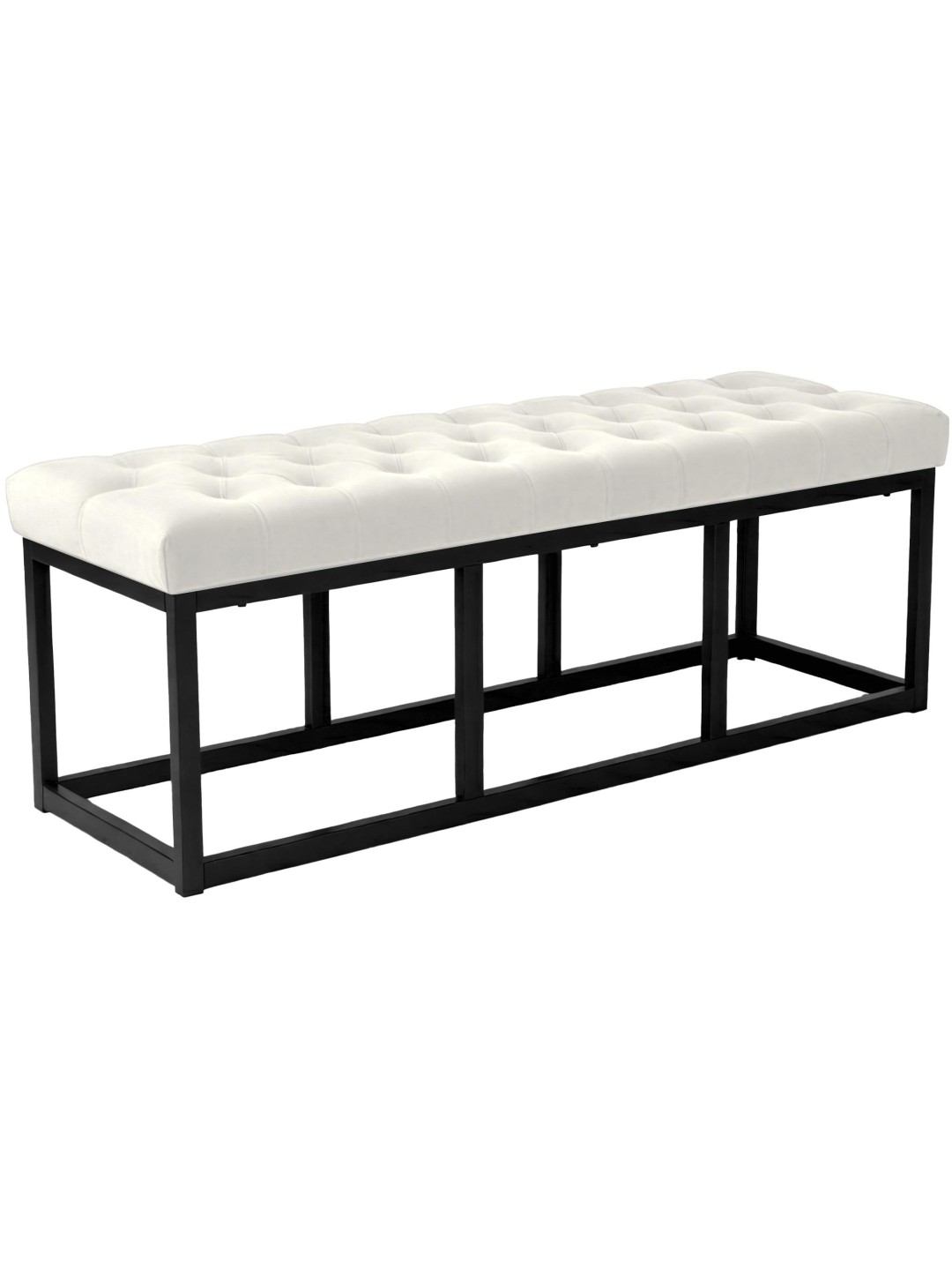 Bancă Polson catifea 120 cm, crem