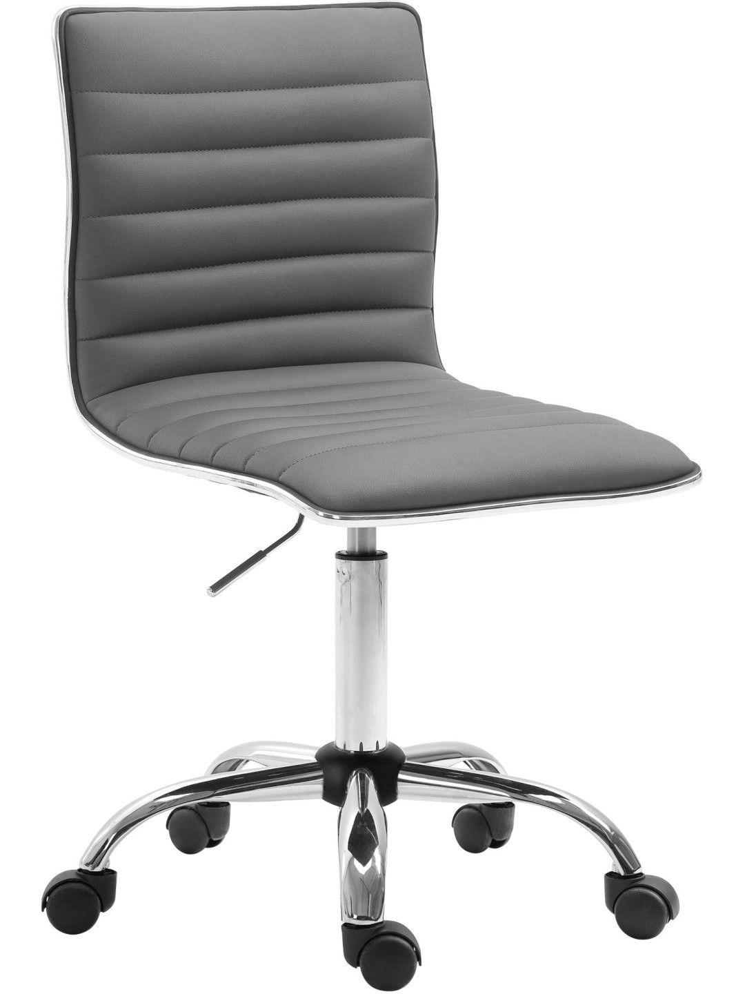 Scaun de lucru Alamosa imitatie piele, gri