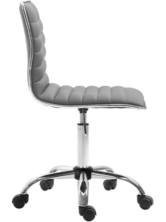 Scaun de lucru Alamosa imitatie piele, gri