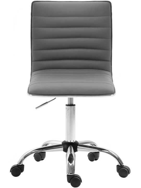 Scaun de lucru Alamosa imitatie piele, gri