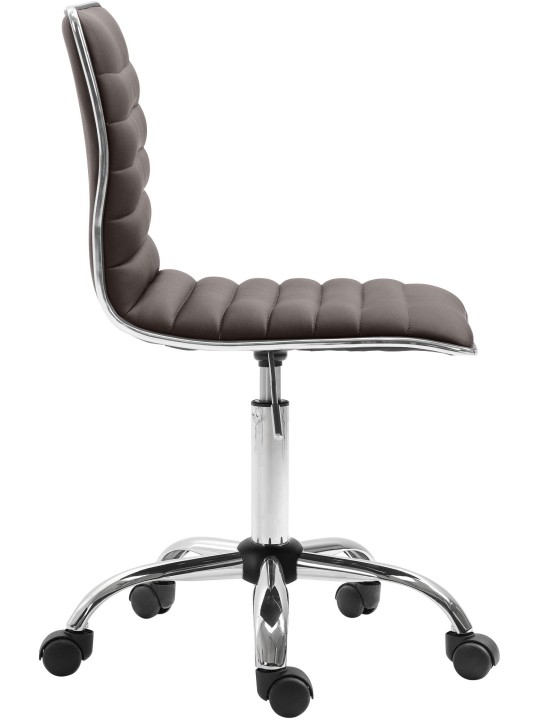 Scaun de lucru Alamosa imitatie piele, maro