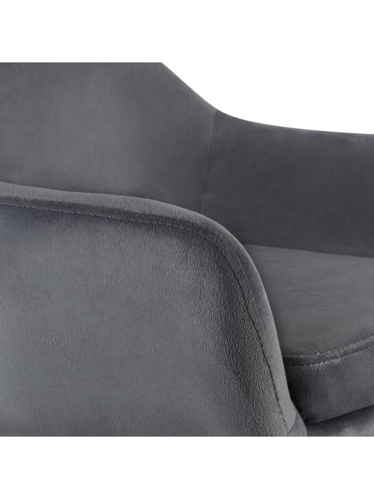 Scaun de bar Grant catifea, gri