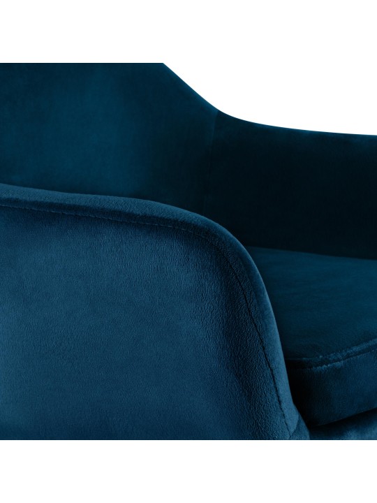 Scaun de bar Grant catifea, albastru