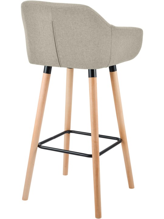 Scaun de bar Tesatura Grant, crem Scaun de bar Tesatura Grant, crem