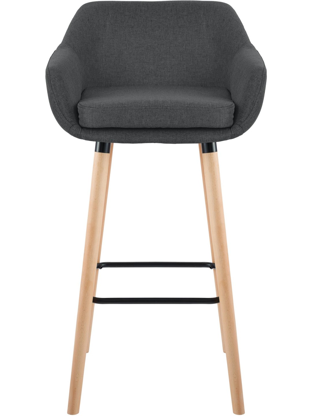 Scaun de bar Tesatura Grant, gri închis