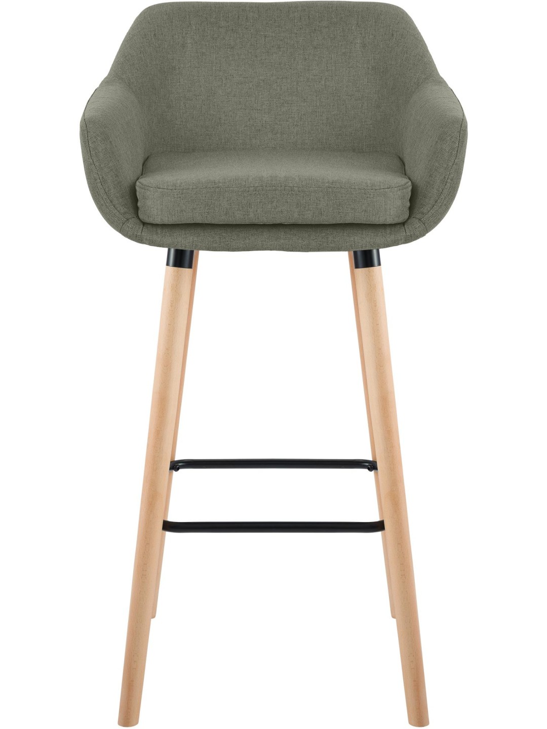 Scaun de bar Tesatura Grant, gri deschis