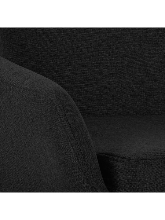 Scaun de bar Tesatura Grant, negru