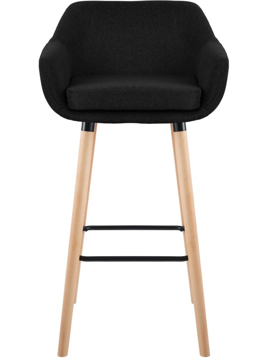 Scaun de bar Tesatura Grant, negru