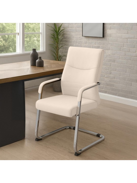 Scaun vizitator Hobart, crem