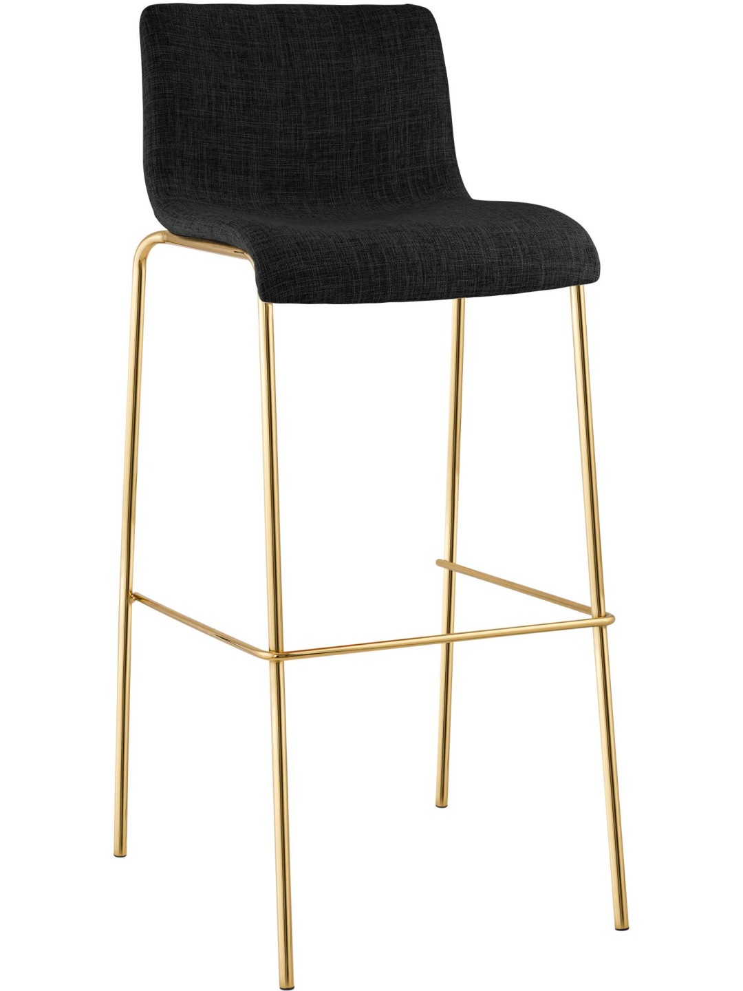 Scaun de bar Hoover Fabric 4-Foot Gold, gri închis