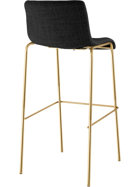 Scaun de bar Hoover Fabric 4-Foot Gold, gri închis