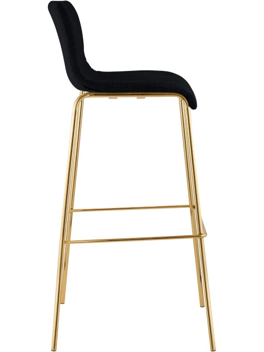 Scaun de bar Hoover Fabric 4-Foot Gold, negru