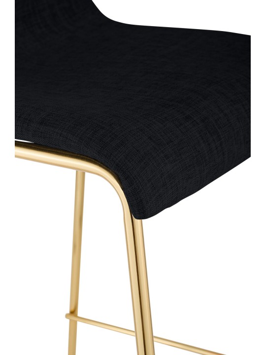 Scaun de bar Hoover Fabric 4-Foot Gold, negru