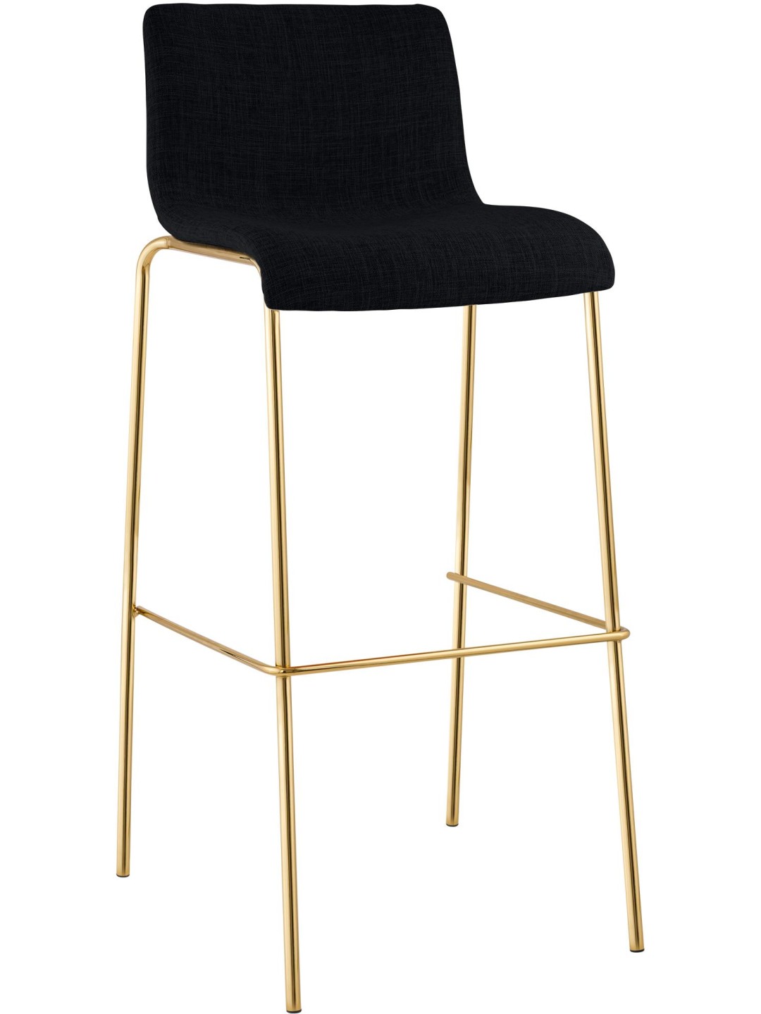 Scaun de bar Hoover Fabric 4-Foot Gold, negru