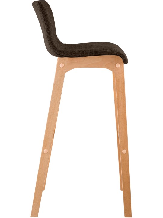 Scaun de bar țesătură Hoover Natura, maro