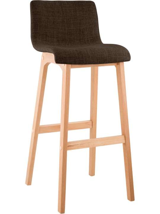 Scaun de bar țesătură Hoover Natura, maro