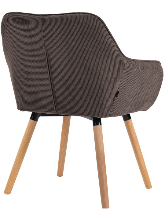 Scaun de sufragerie Vienna Cord natura, maro