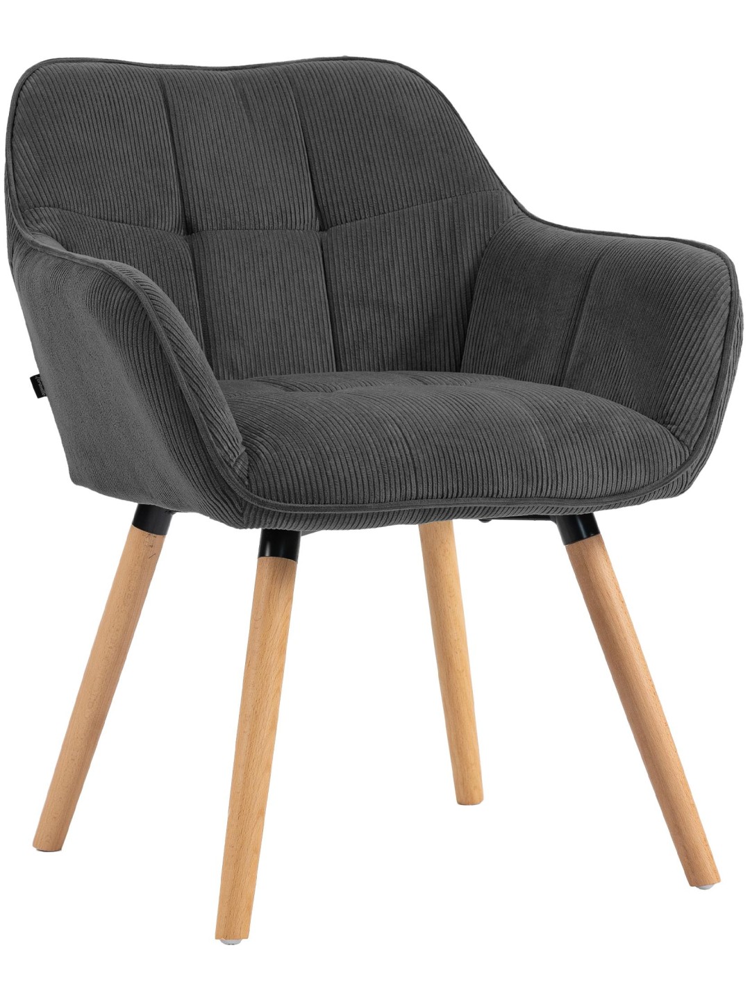 Scaun de sufragerie Vienna Cord natura, gri închis