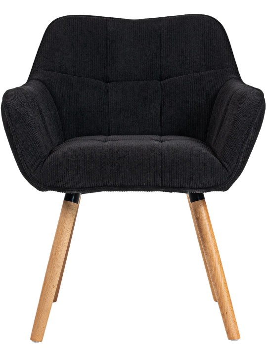 Scaun de sufragerie Vienna Cord natura, negru