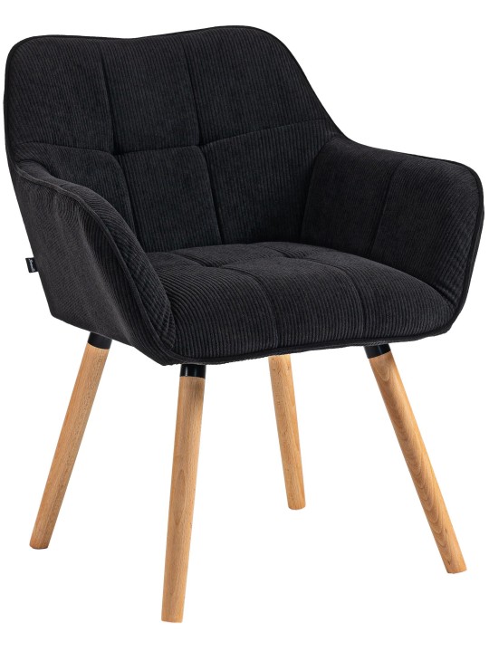 Scaun de sufragerie Vienna Cord natura, negru