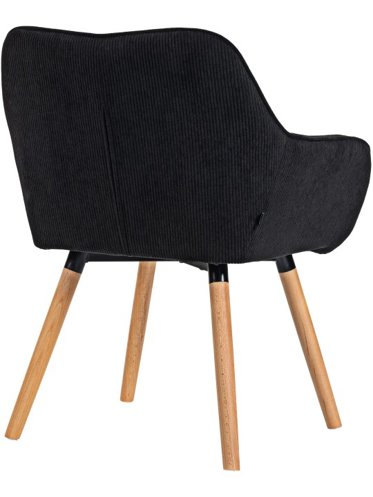 Scaun de sufragerie Vienna Cord natura, negru