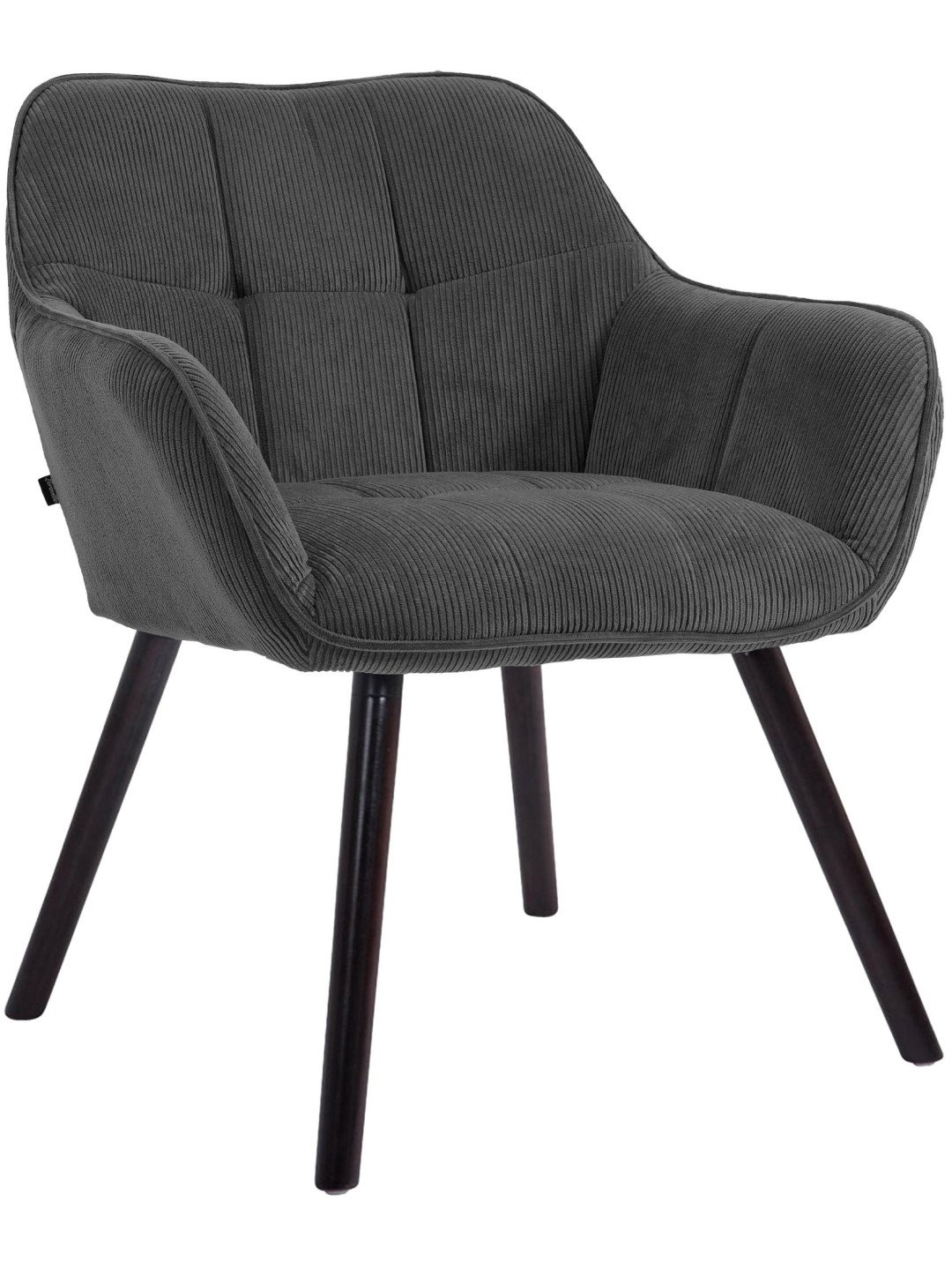 Scaun de sufragerie Vienna Cord, gri închis