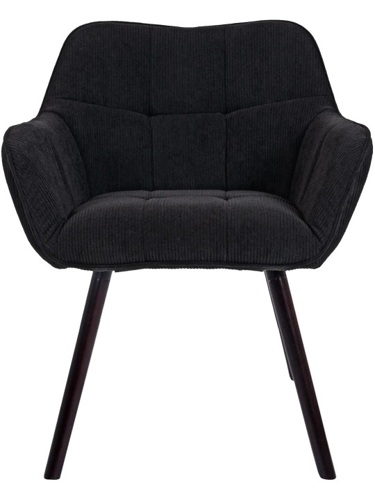 Scaun de sufragerie Vienna Cord, negru