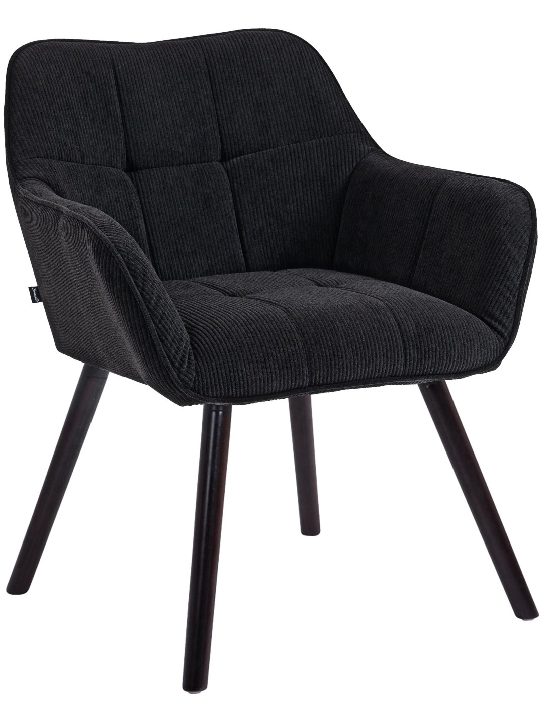 Scaun de sufragerie Vienna Cord, negru